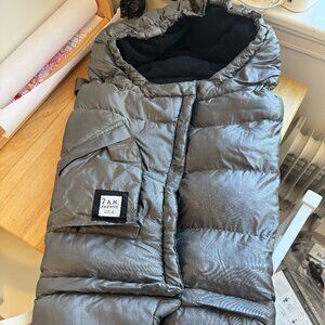 7am Enfant Blanket 212 evolution stroller footmuff metallic grey